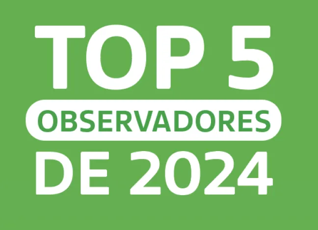 Los 5 observadores del mes más leídos en 2024