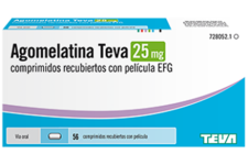 Agomelatina Teva 25 mg - 56 comprimidos recubiertos con película EFG