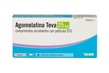 Agomelatina Teva 25 mg - 28 comprimidos recubiertos con película EFG