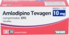 Amlodipino Tevagen 10 mg - 30 comprimidos EFG