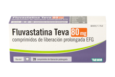 Fluvastatina Teva 80 mg - 28 comprimidos de liberación prolongada EFG